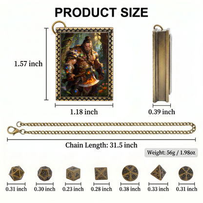 Barbarian Warrior Dice Necklace