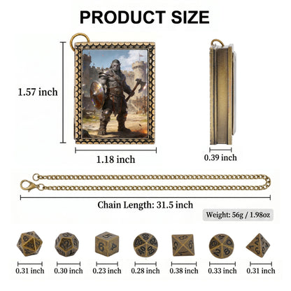 Orc Warrior Dice Necklace