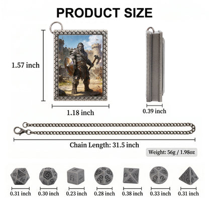 Orc Warrior Dice Necklace