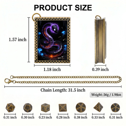 Abyssal Serpent Dice Necklace