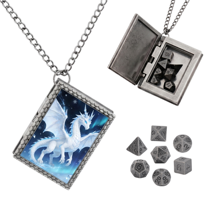 Frost Dragon Dice Necklace