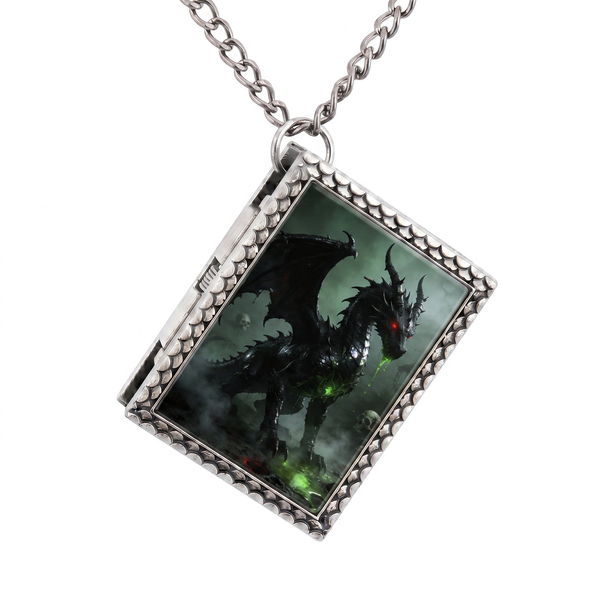 Black Dragon Dice Necklace