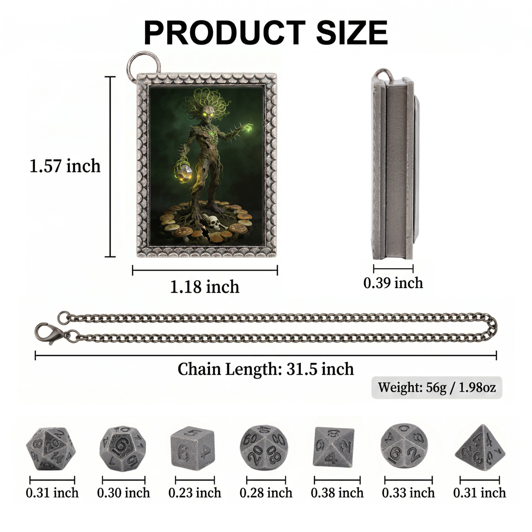 Cursed Treant Dice Necklace