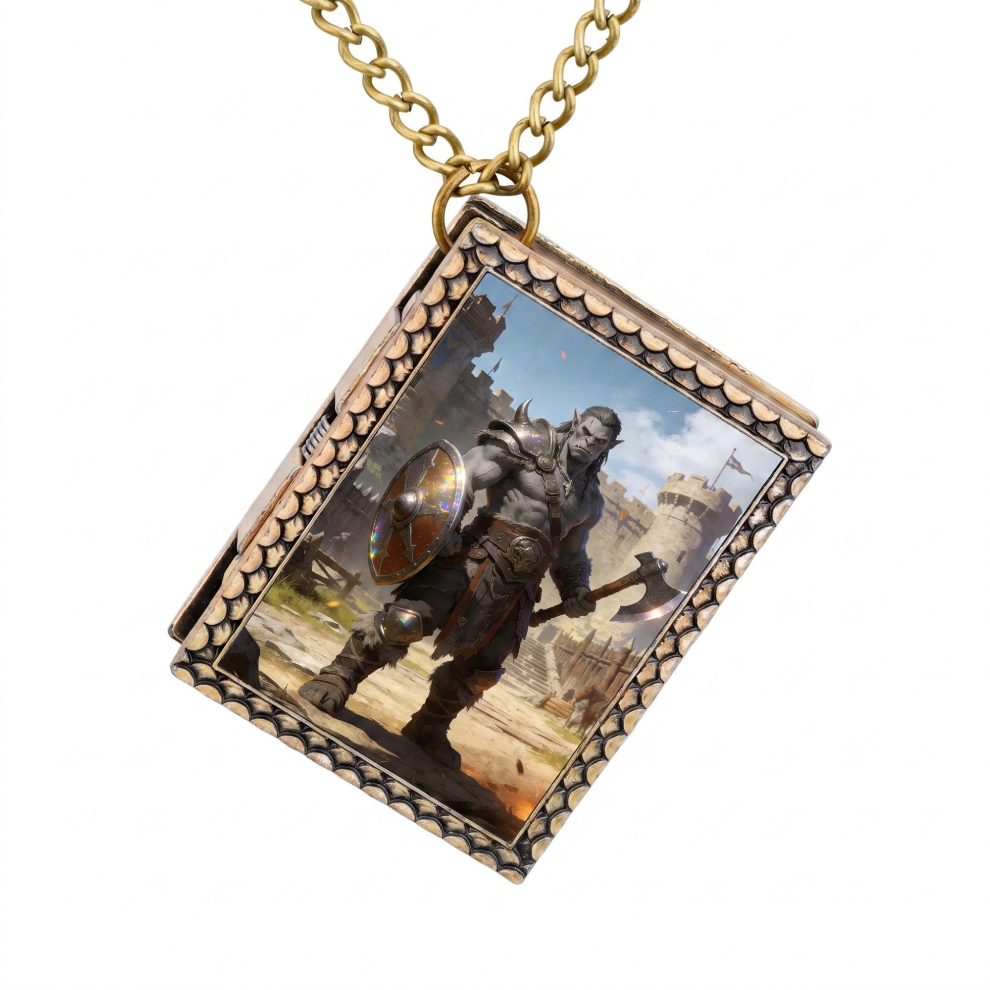 Orc Warrior Dice Necklace