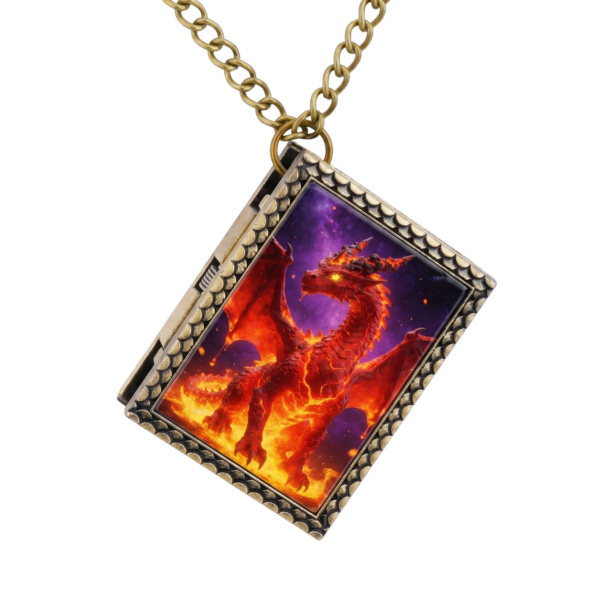 Red Dragon Dice Necklace