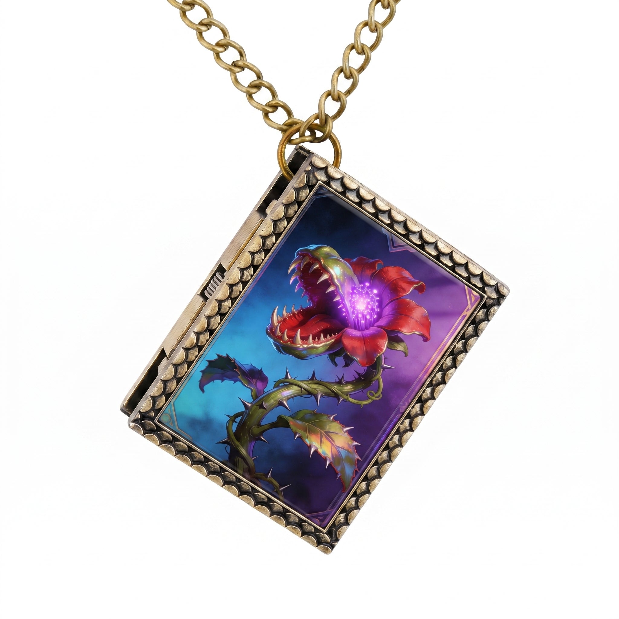 Carnivorous Plant Dice Necklace