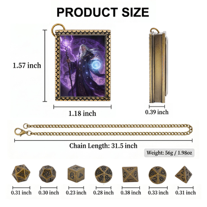 Storm Wizard Dice Necklace