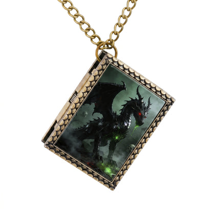 Black Dragon Dice Necklace