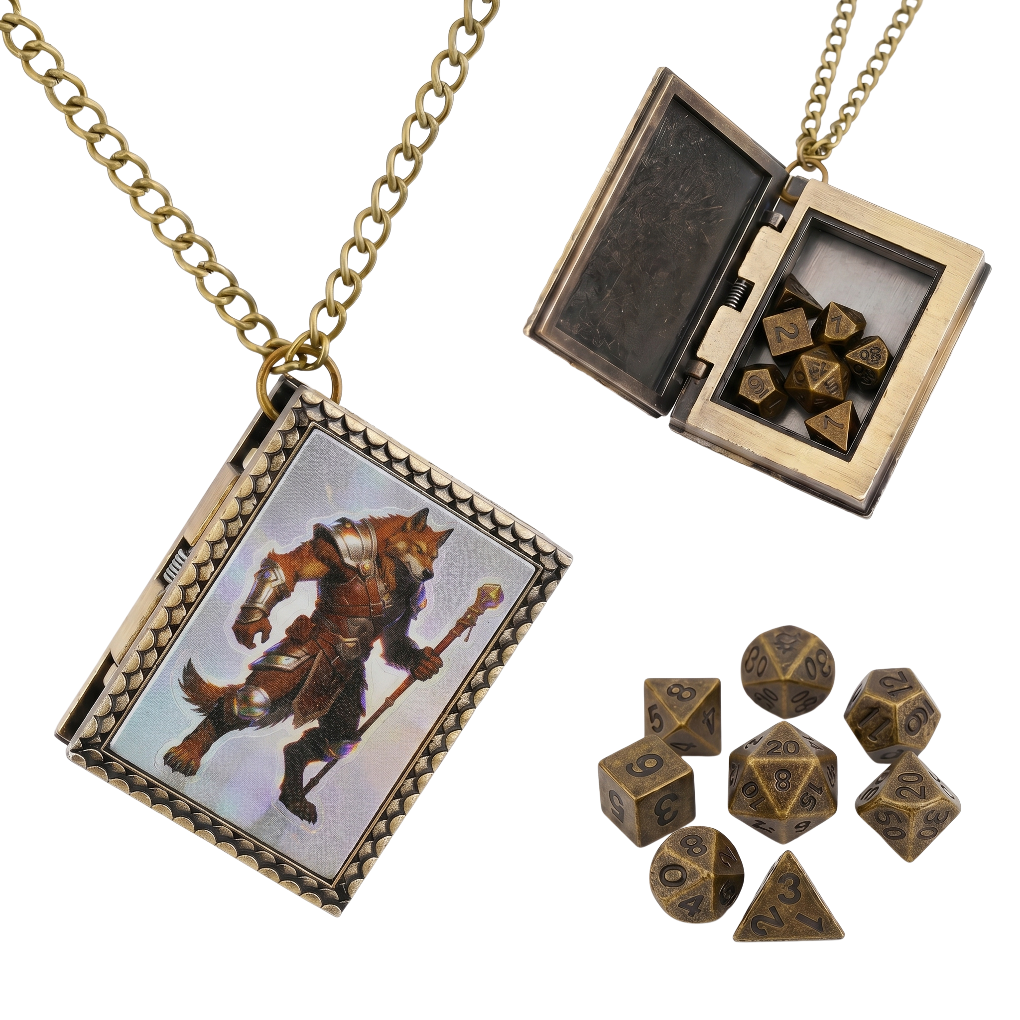 Foxfolk Shaman Dice Necklace