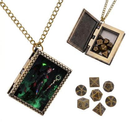 Infernal Warlock Dice Necklace