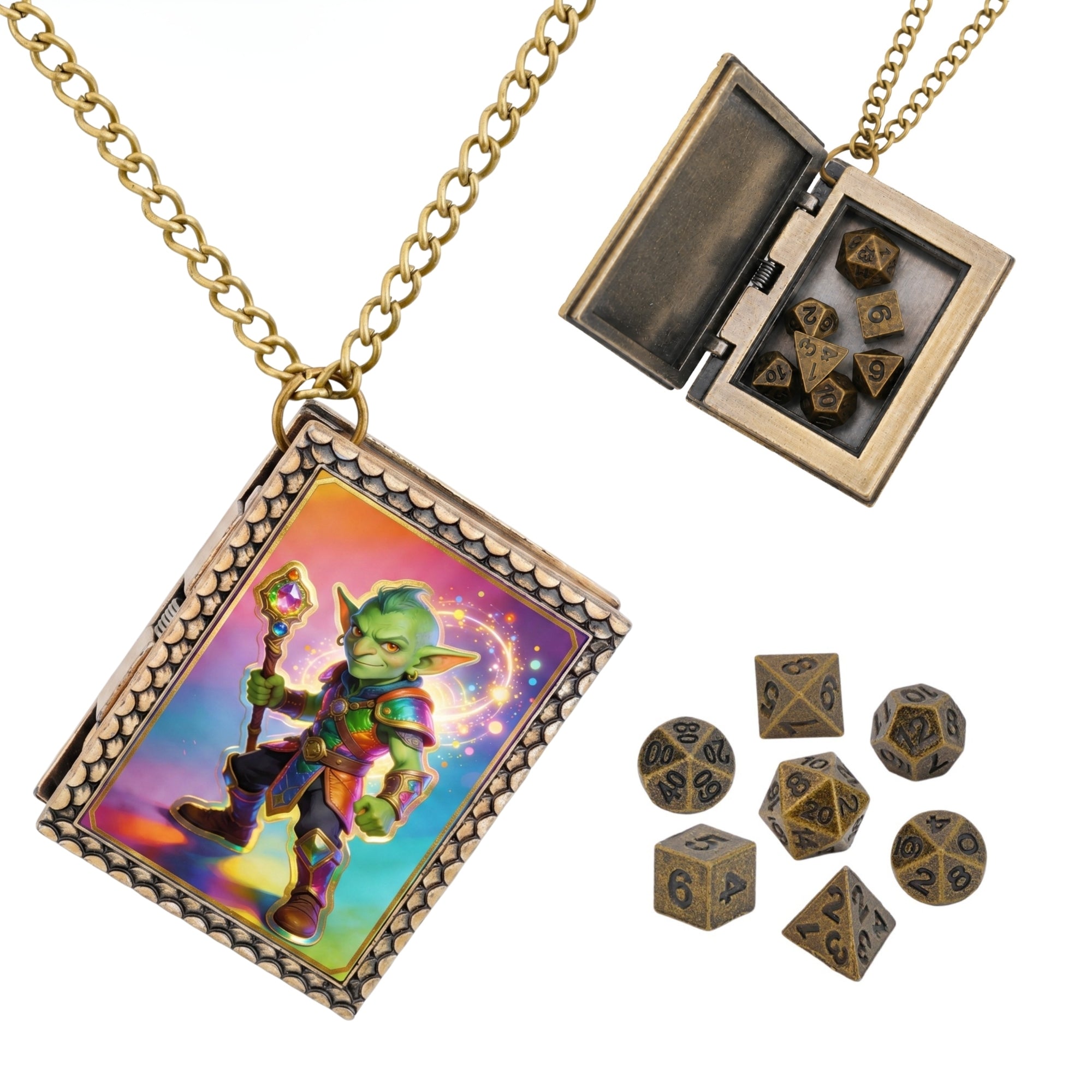 Goblin Mage Dice Necklace
