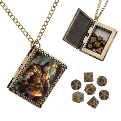 Barbarian Warrior Dice Necklace