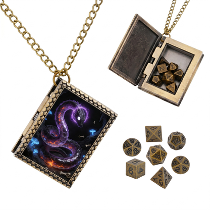 Abyssal Serpent Dice Necklace