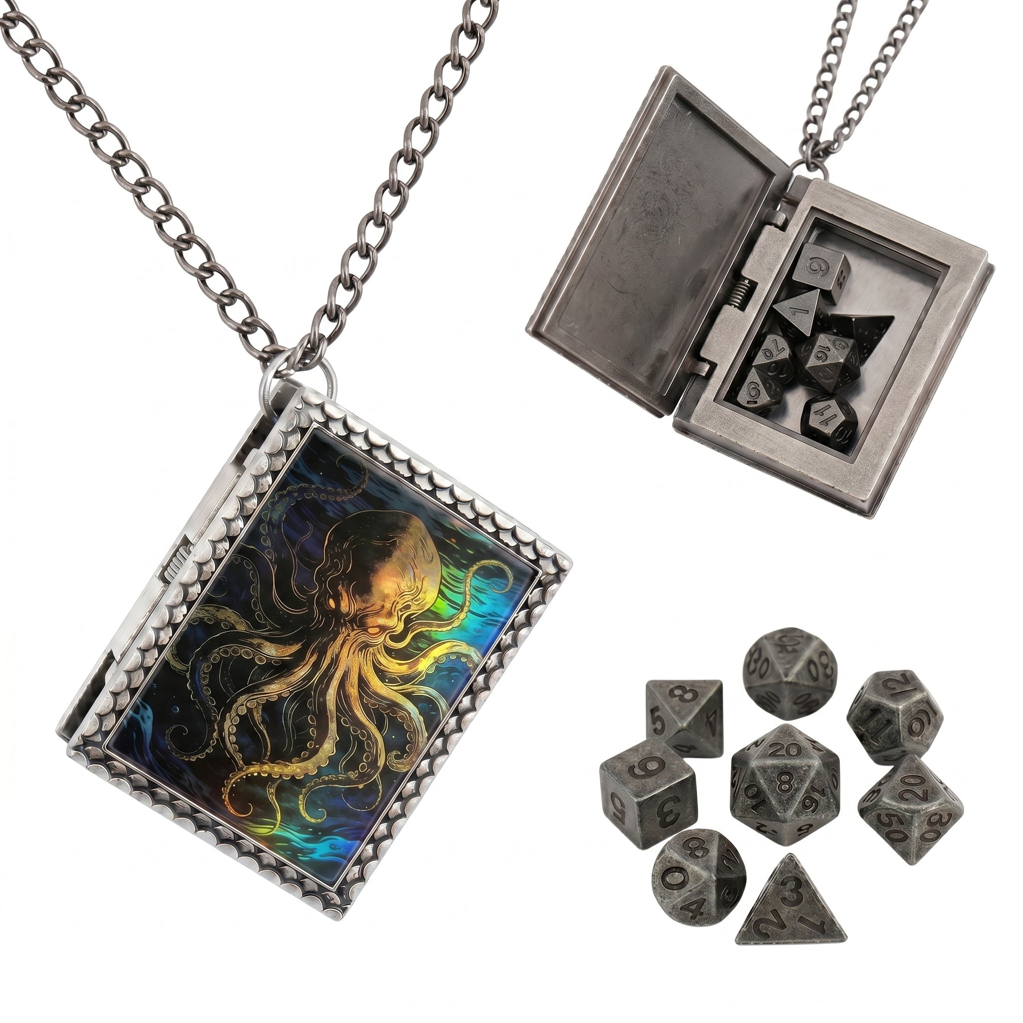 Kraken Dice Necklace