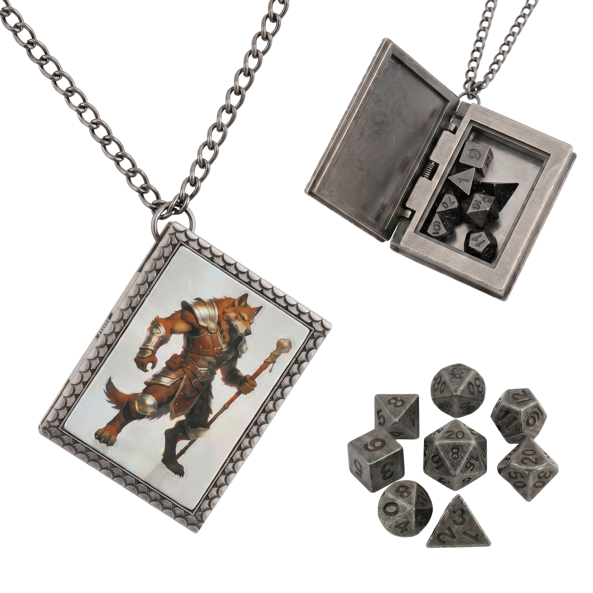 Foxfolk Shaman Dice Necklace