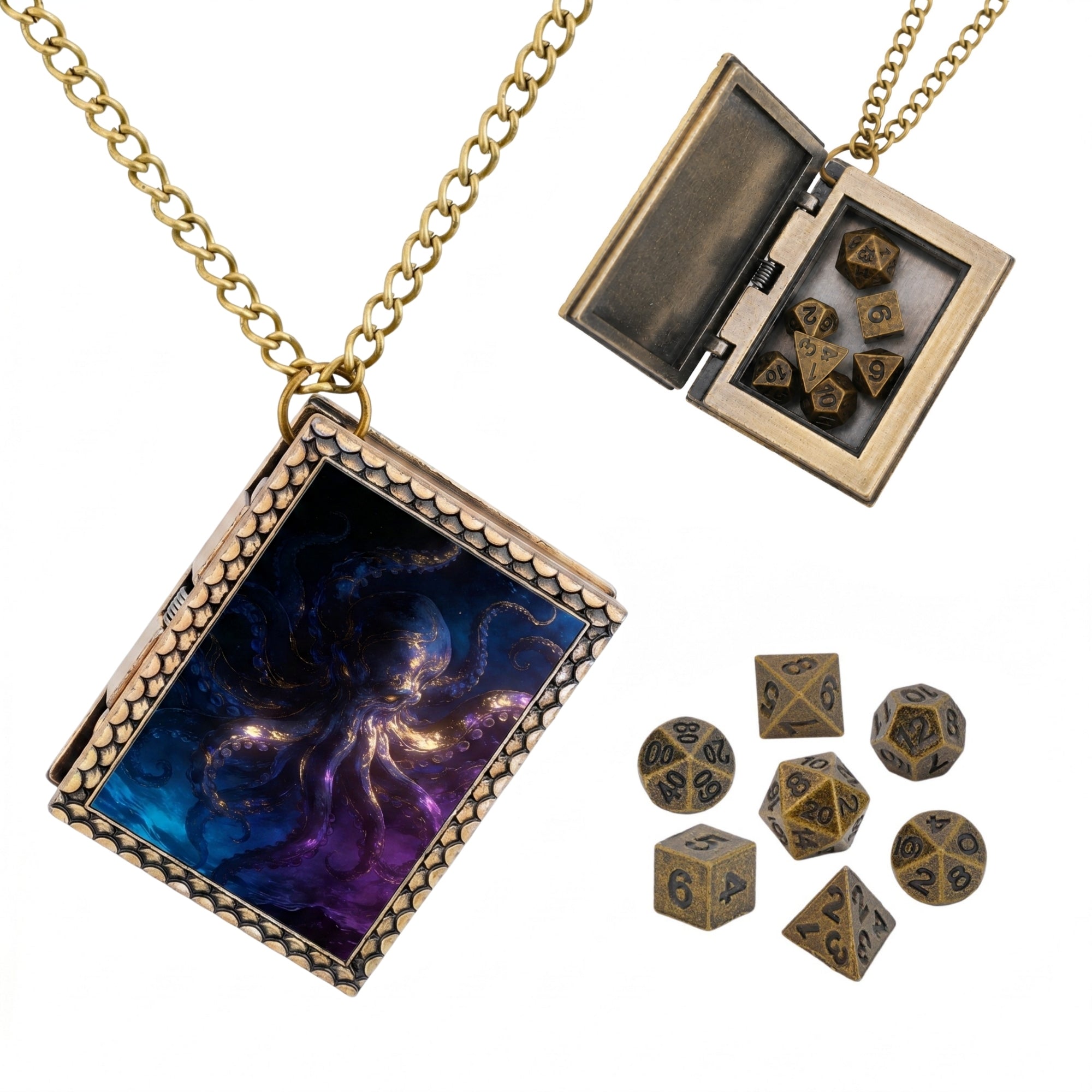 Abyssal Kraken Dice Necklace