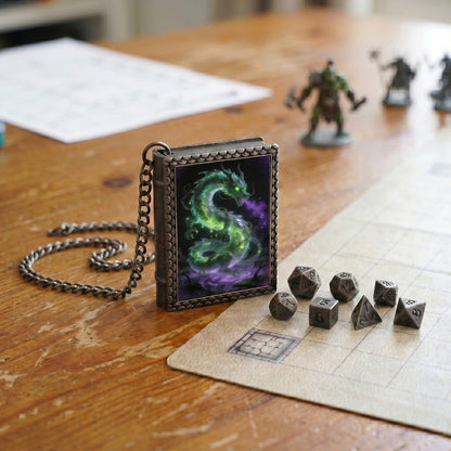 Venom Dragon Dice Necklace