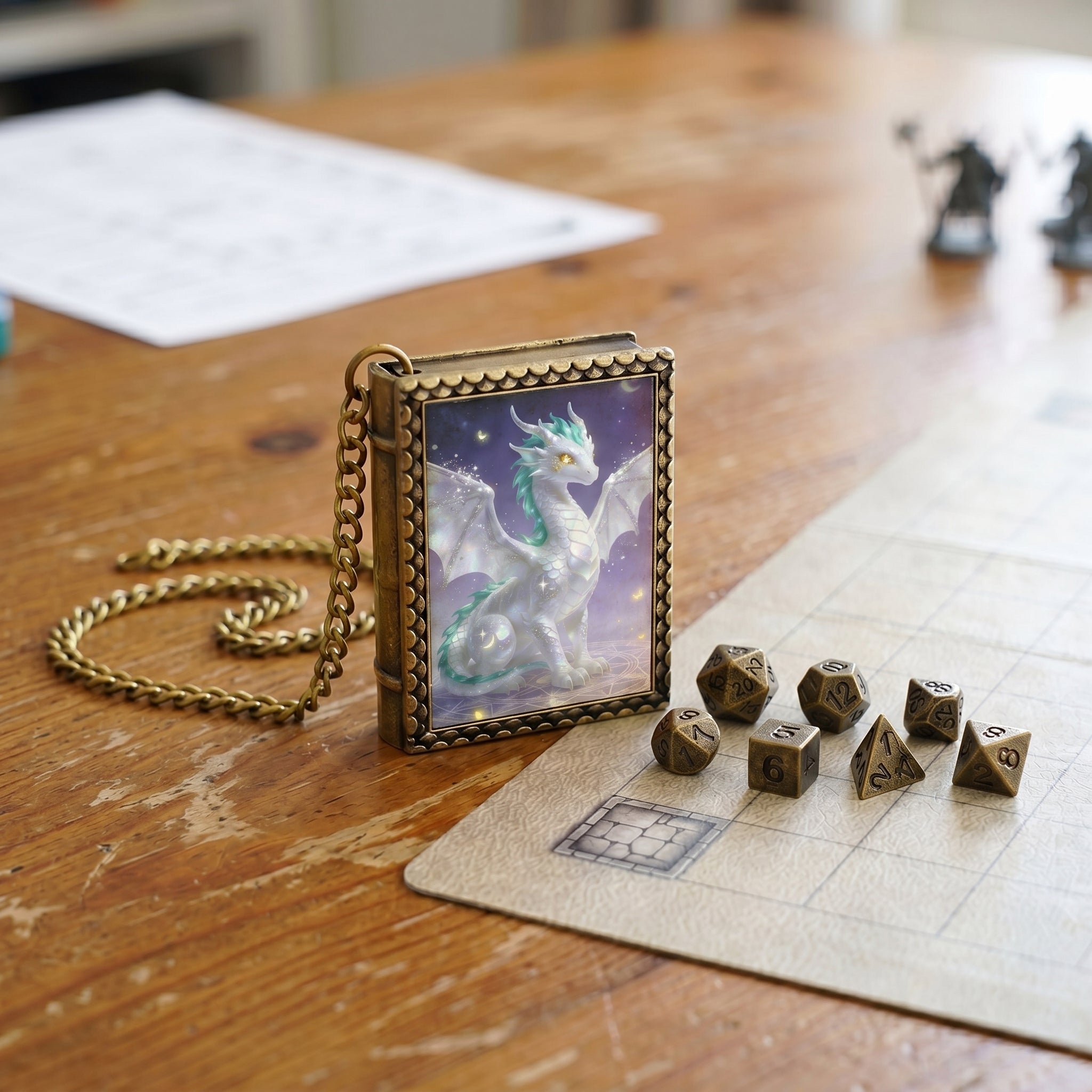 Celestial Dragon Dice Necklace