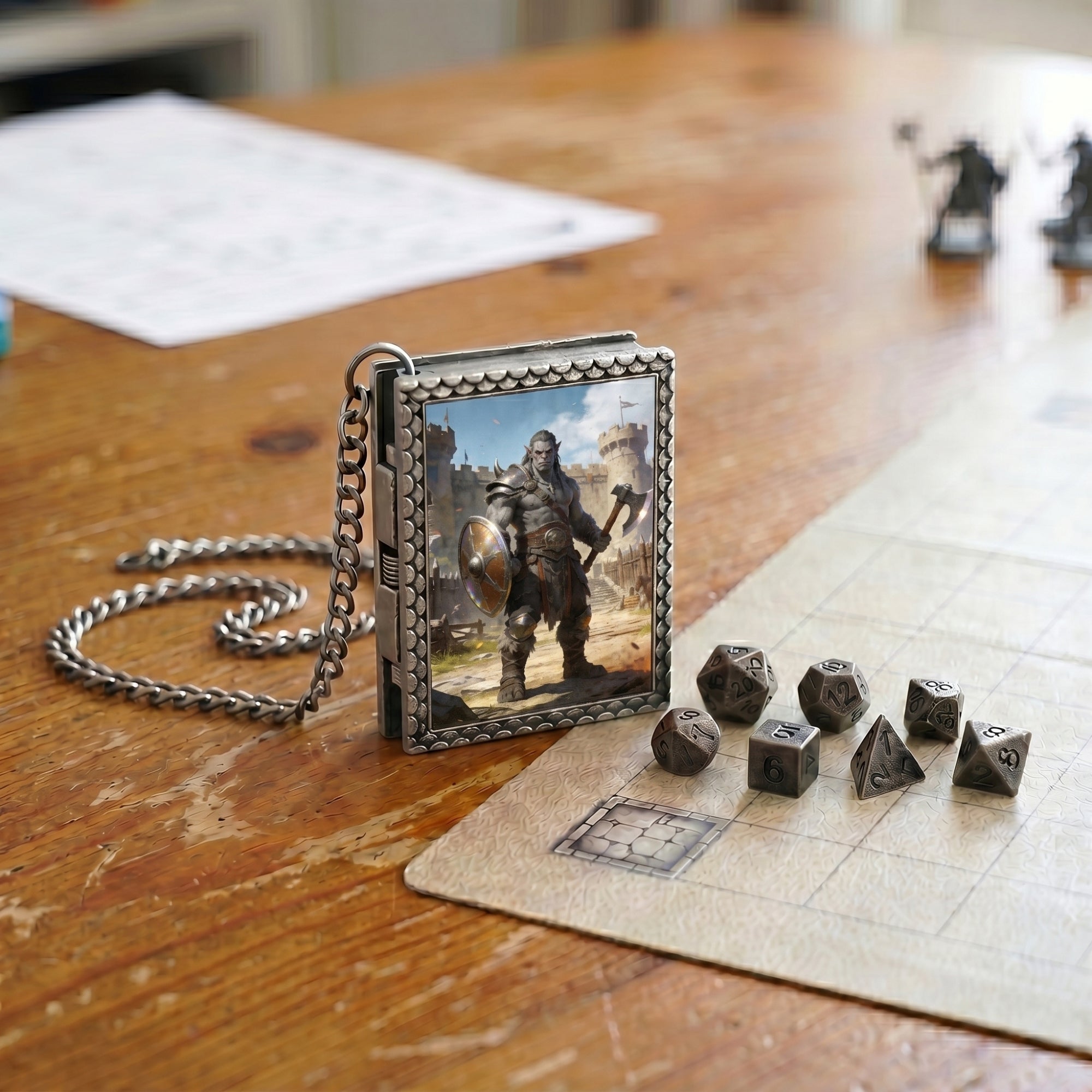 Orc Warrior Dice Necklace