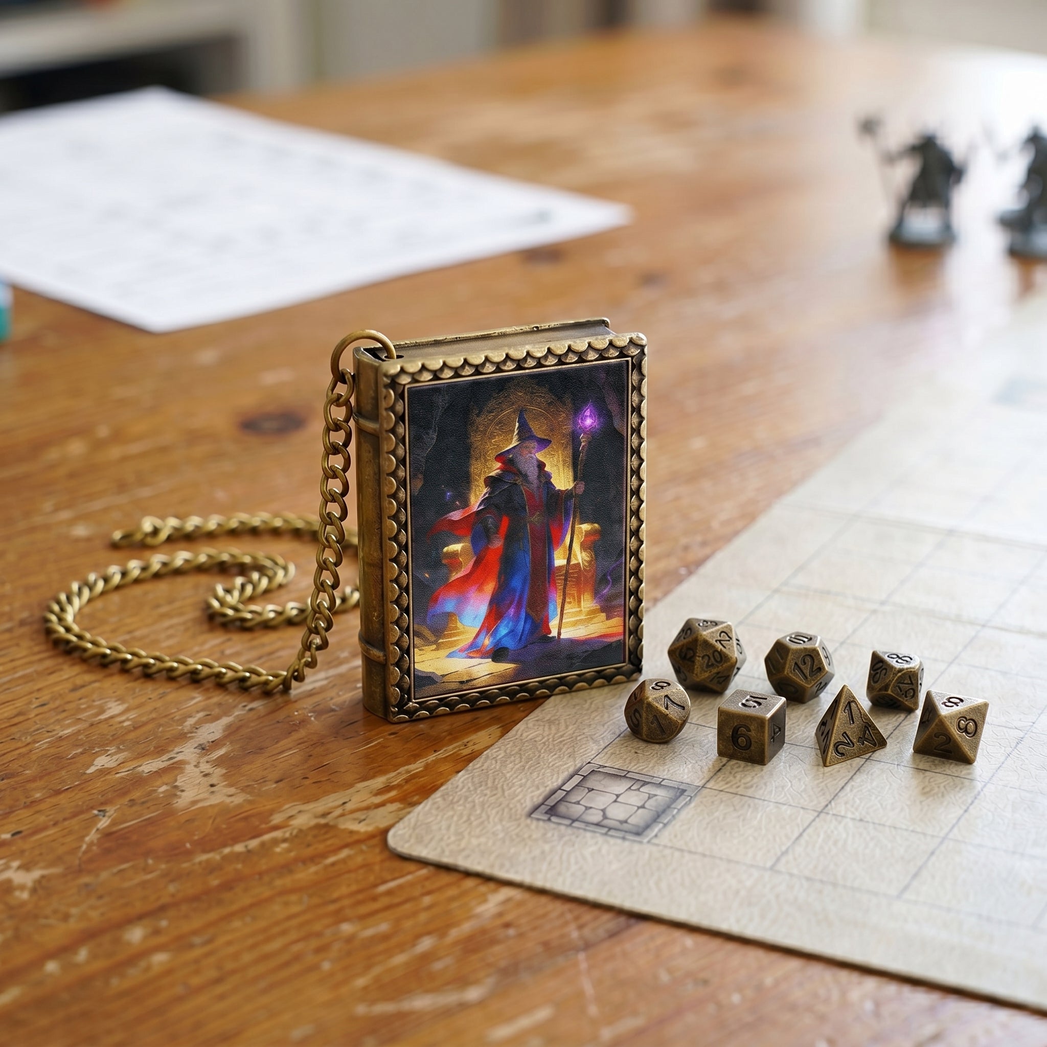 Arcane Wizard Dice Necklace