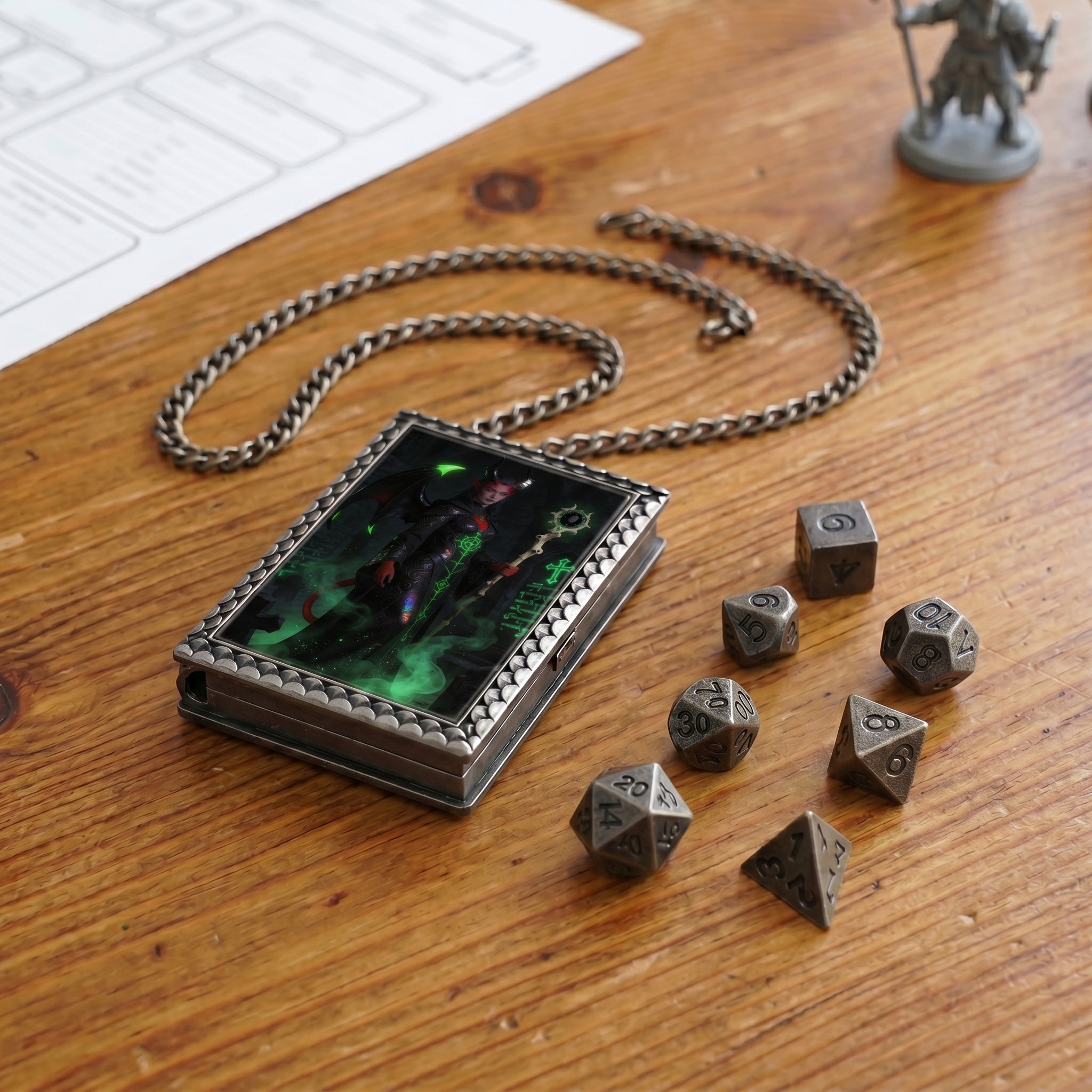 Infernal Warlock Dice Necklace