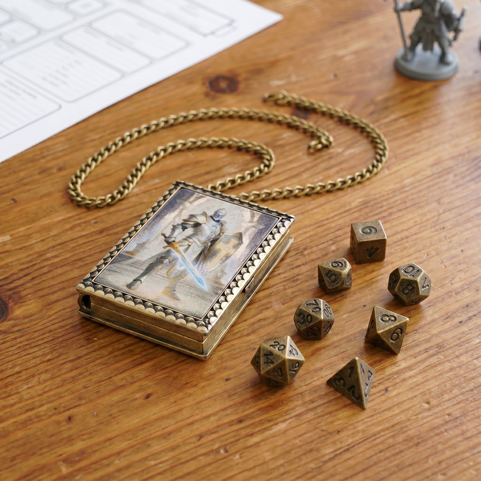 Radiant Paladin Dice Necklace