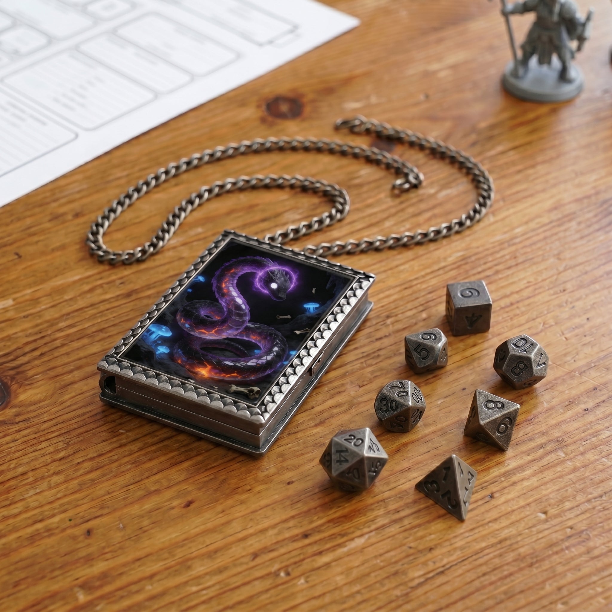 Abyssal Serpent Dice Necklace