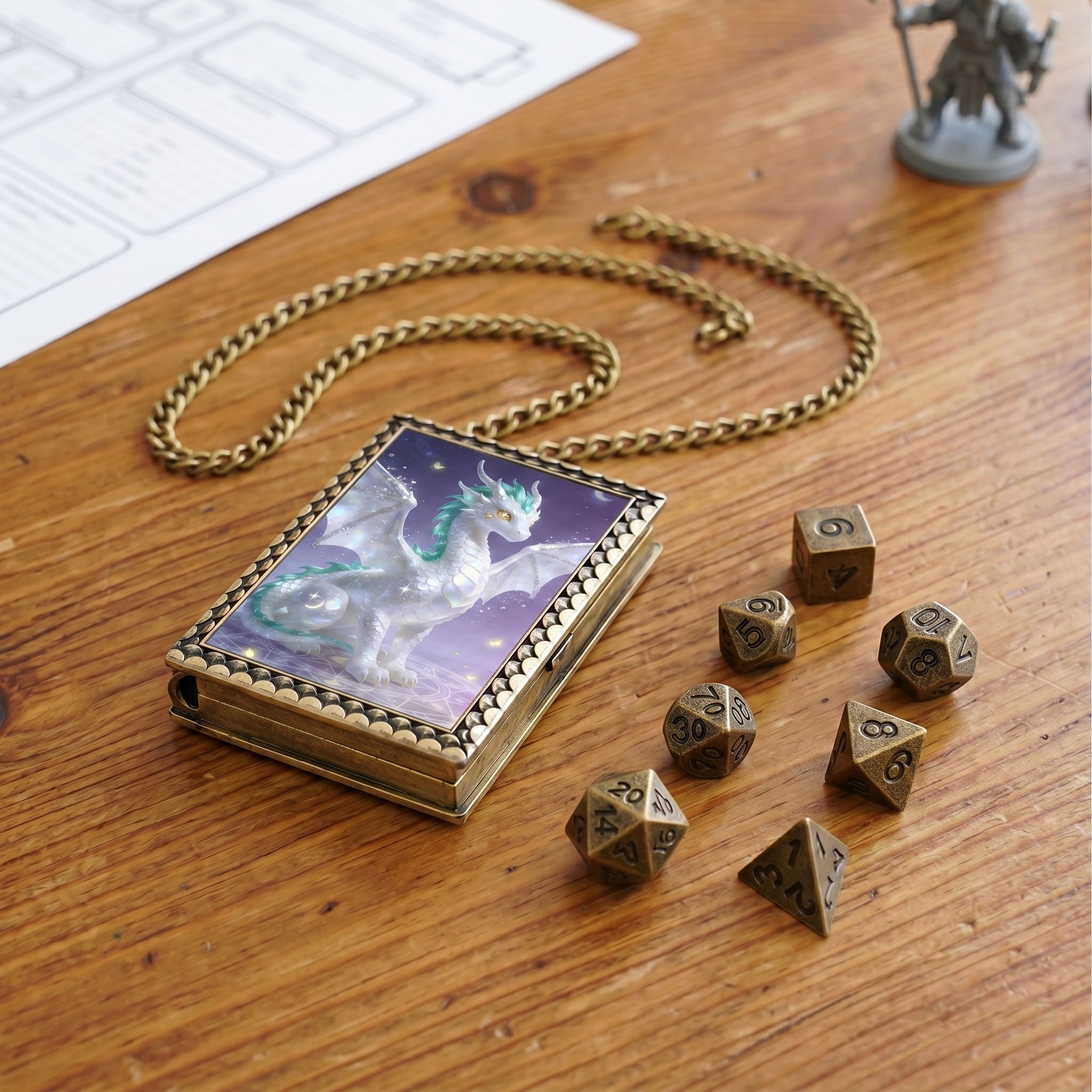 Celestial Dragon Dice Necklace