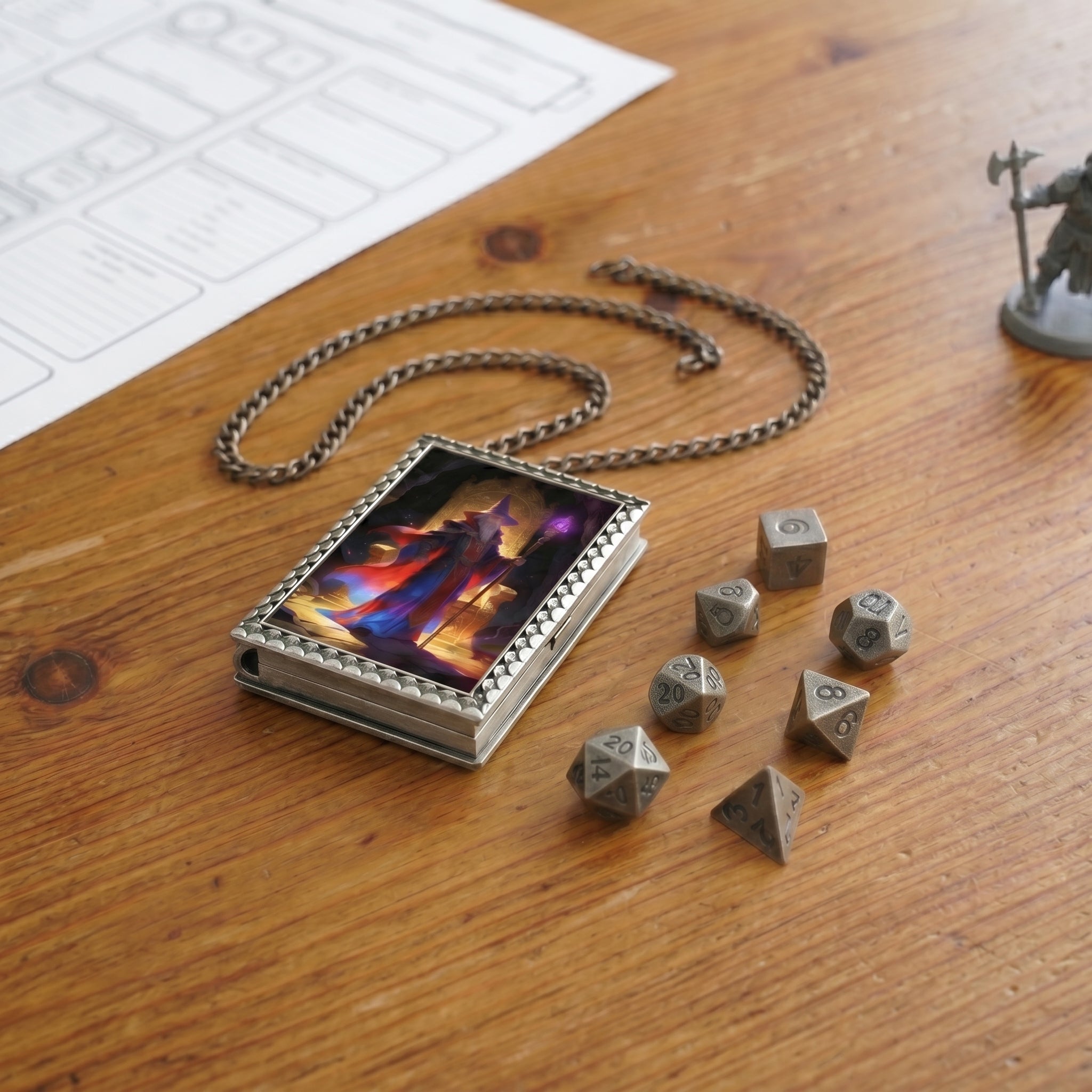Arcane Wizard Dice Necklace