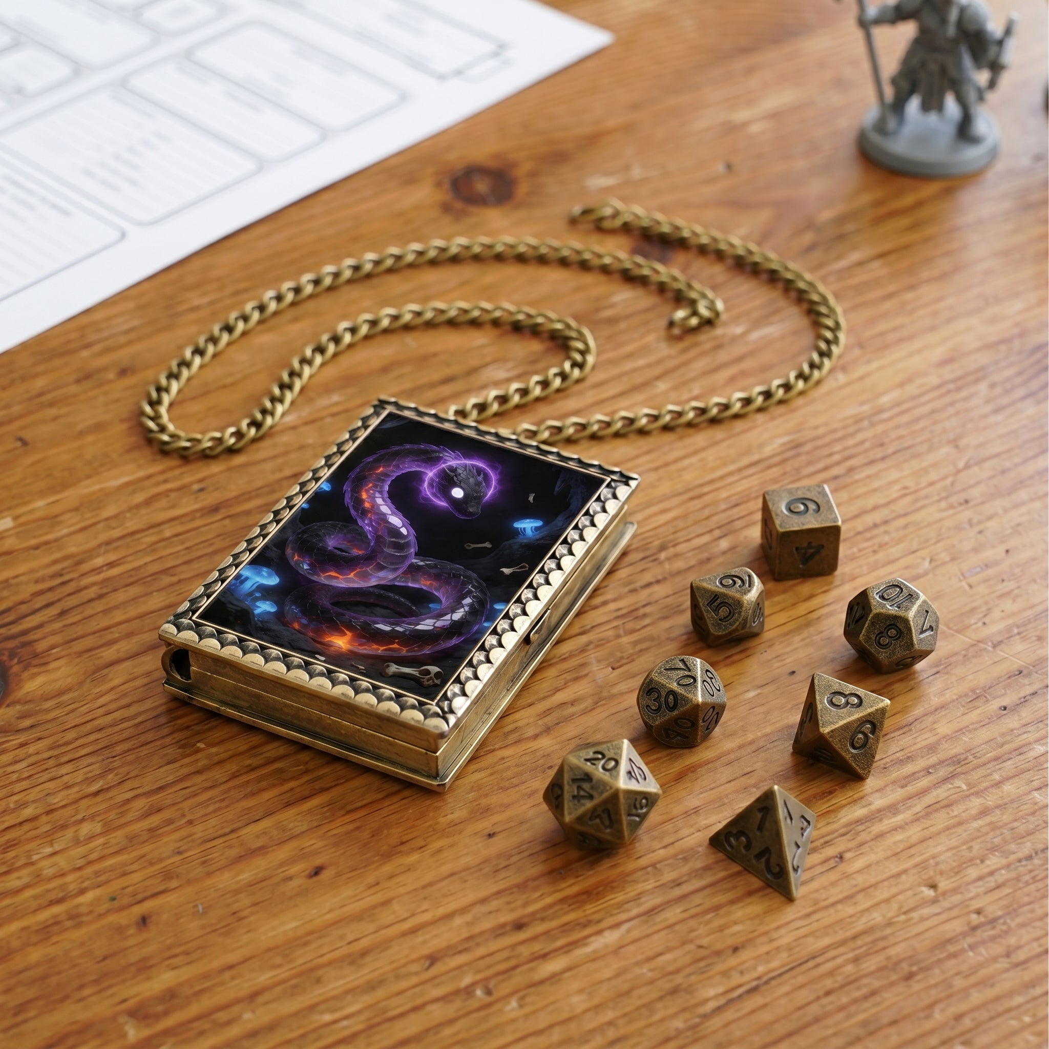 Abyssal Serpent Dice Necklace