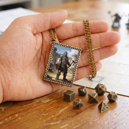 Orc Warrior Dice Necklace