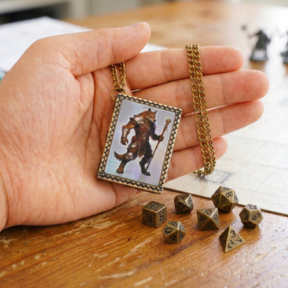 Foxfolk Shaman Dice Necklace