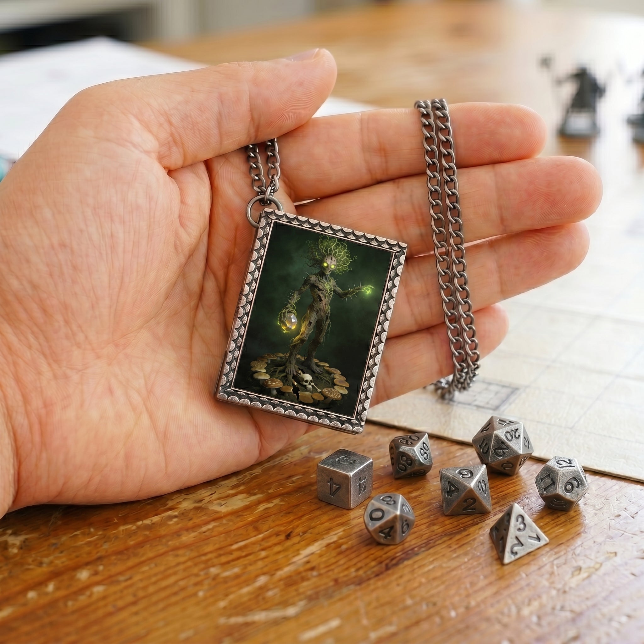 Cursed Treant Dice Necklace