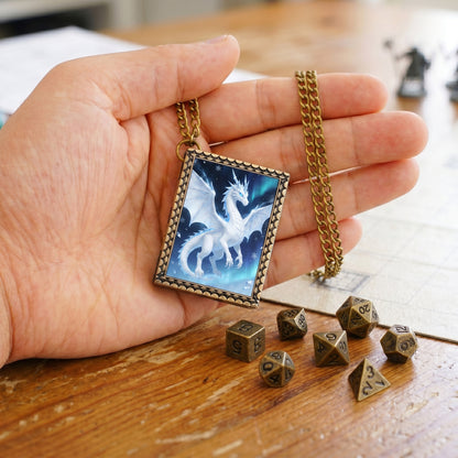 Frost Dragon Dice Necklace