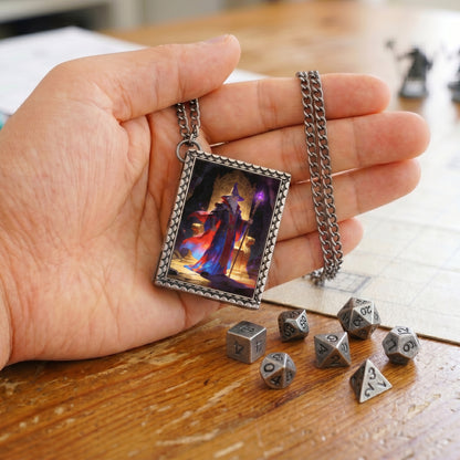 Arcane Wizard Dice Necklace