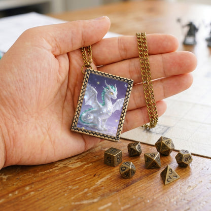 Celestial Dragon Dice Necklace
