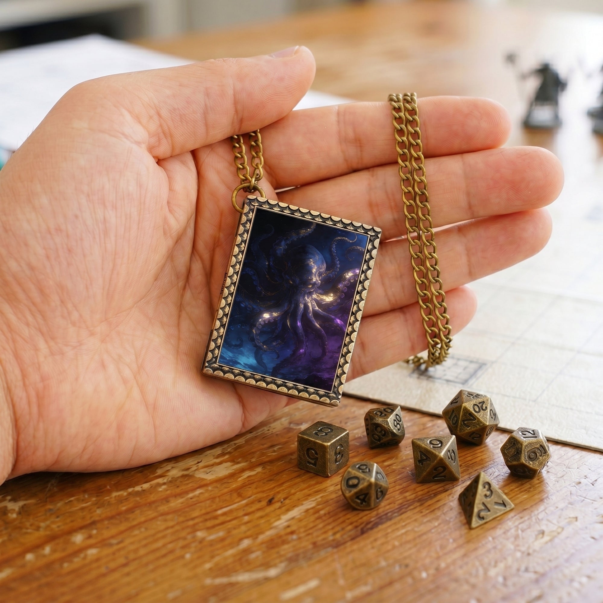 Abyssal Kraken Dice Necklace