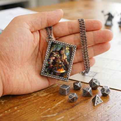 Barbarian Warrior Dice Necklace