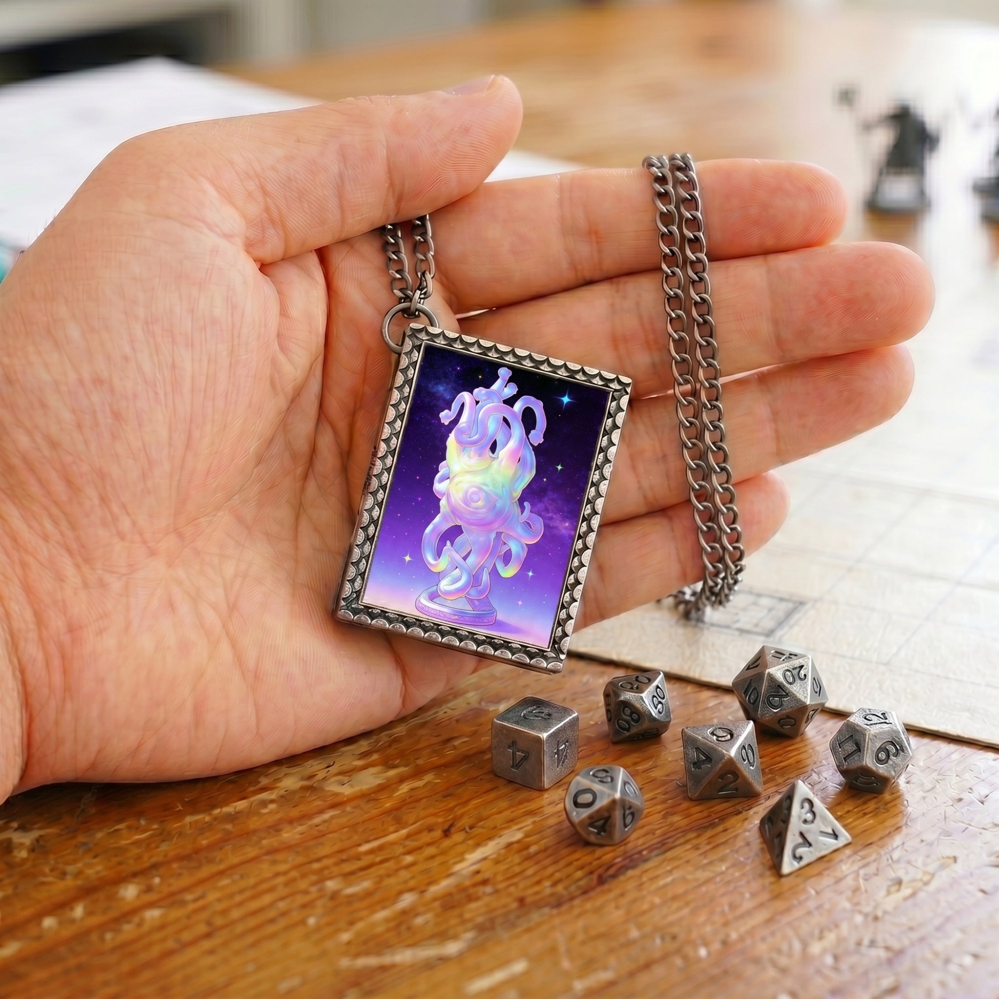 Astral Eye Dice Necklace