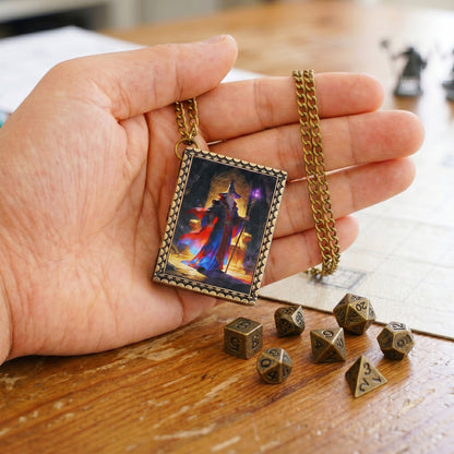 Arcane Wizard Dice Necklace