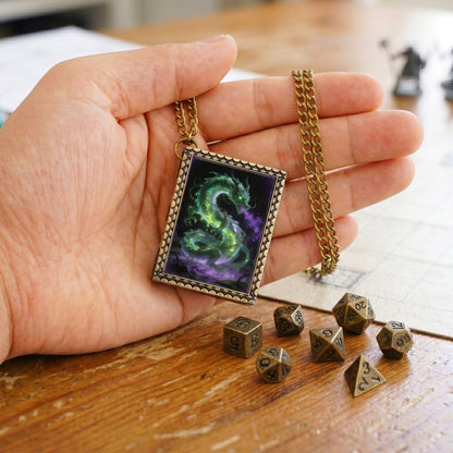 Venom Dragon Dice Necklace