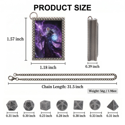 Storm Wizard Dice Necklace