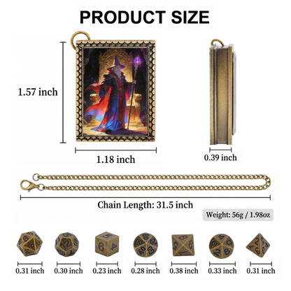 Arcane Wizard Dice Necklace