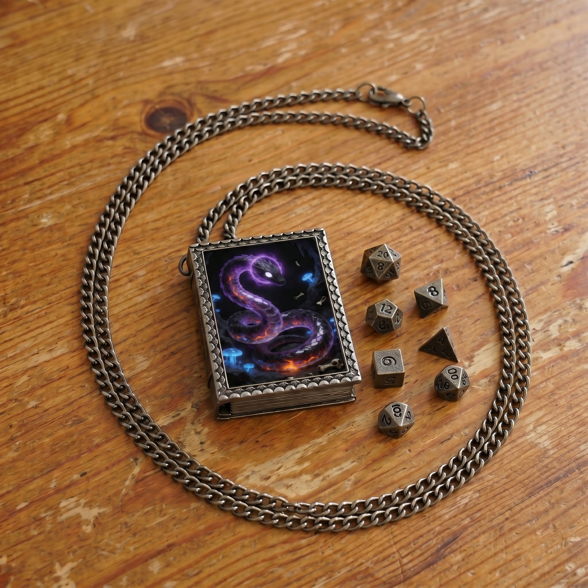 Abyssal Serpent Dice Necklace