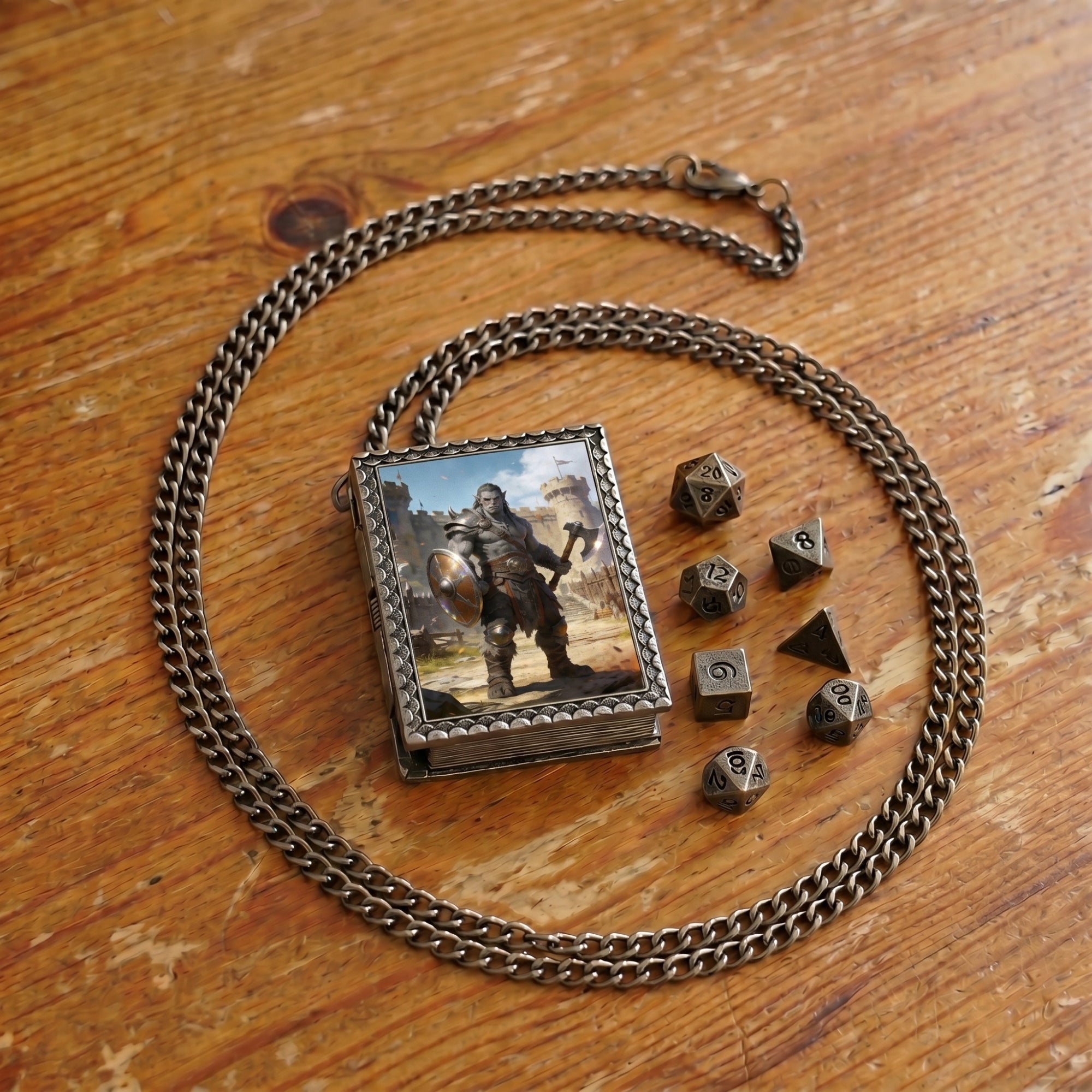 Orc Warrior Dice Necklace