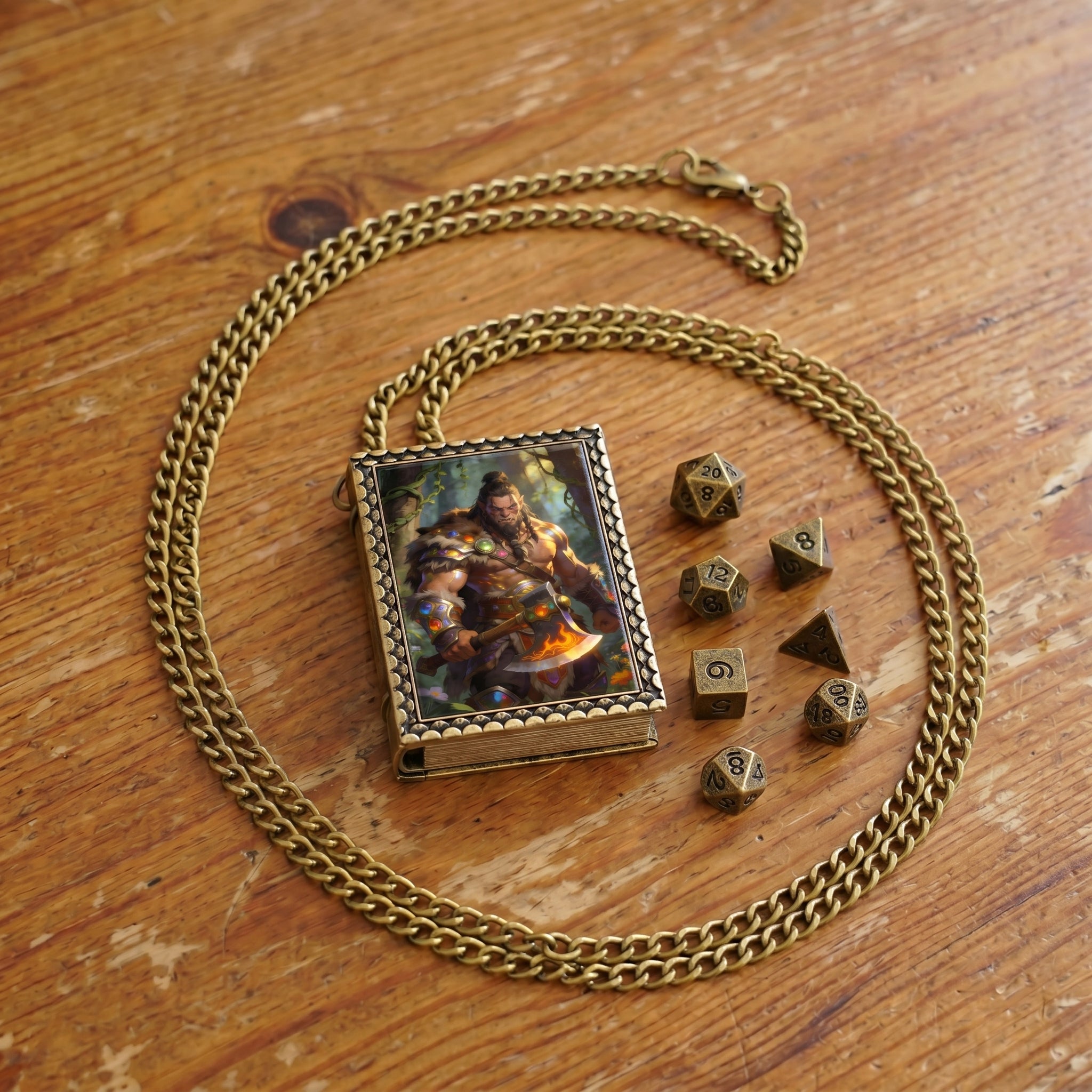 Barbarian Warrior Dice Necklace