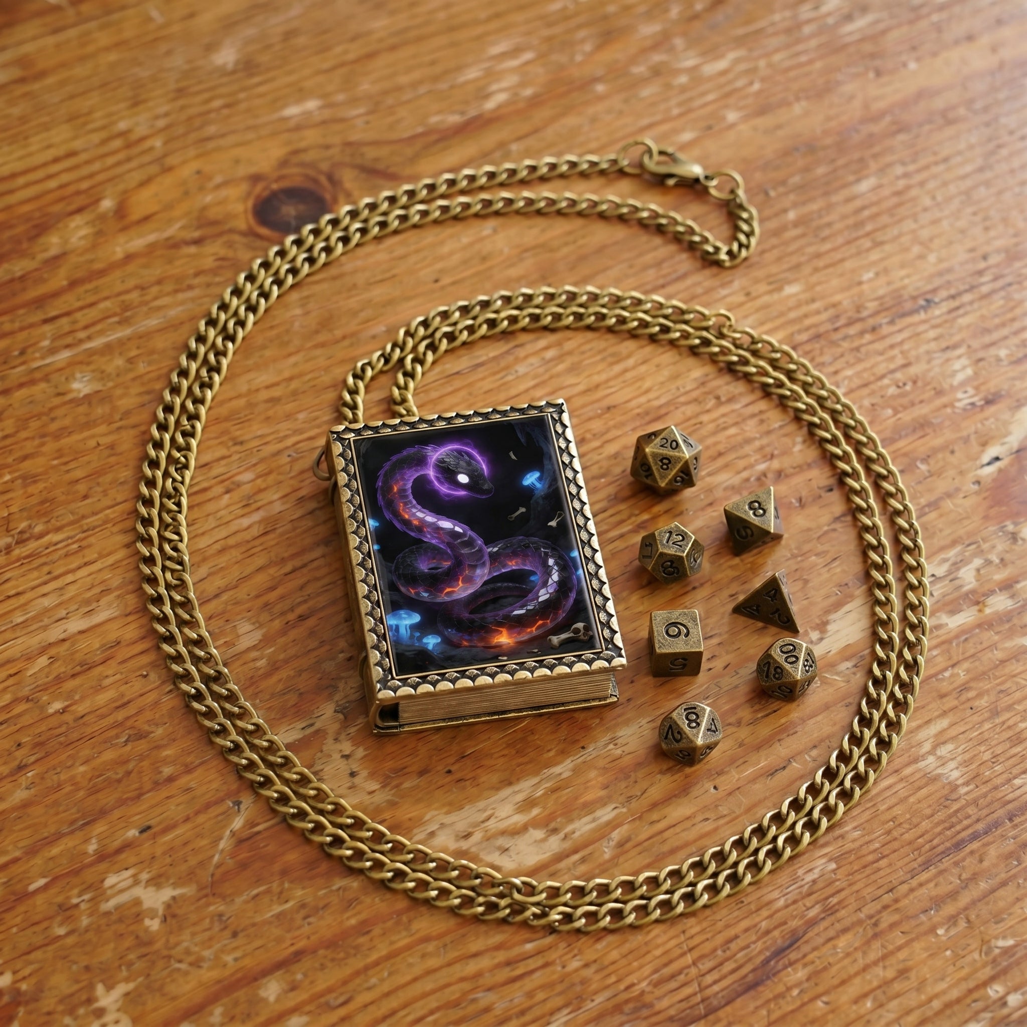 Abyssal Serpent Dice Necklace