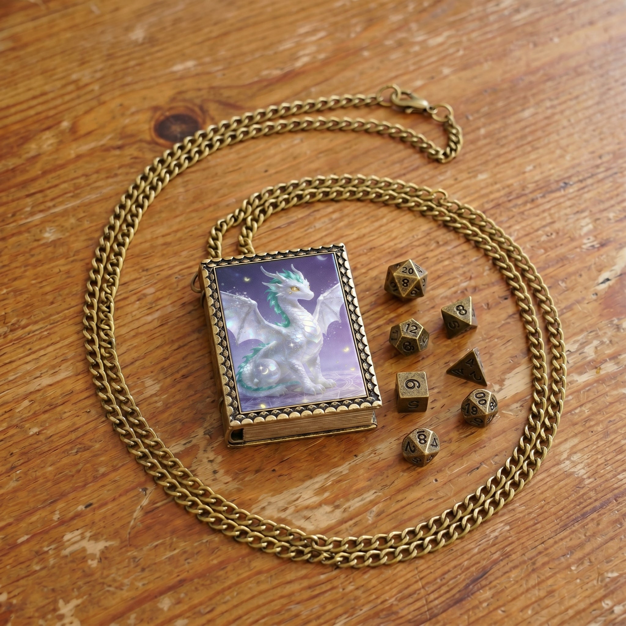 Celestial Dragon Dice Necklace