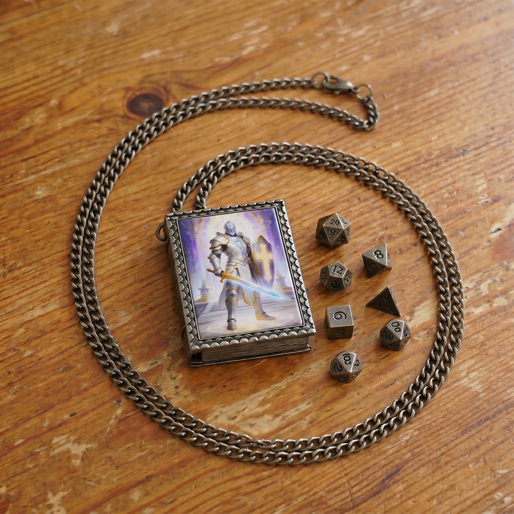 Radiant Paladin Dice Necklace