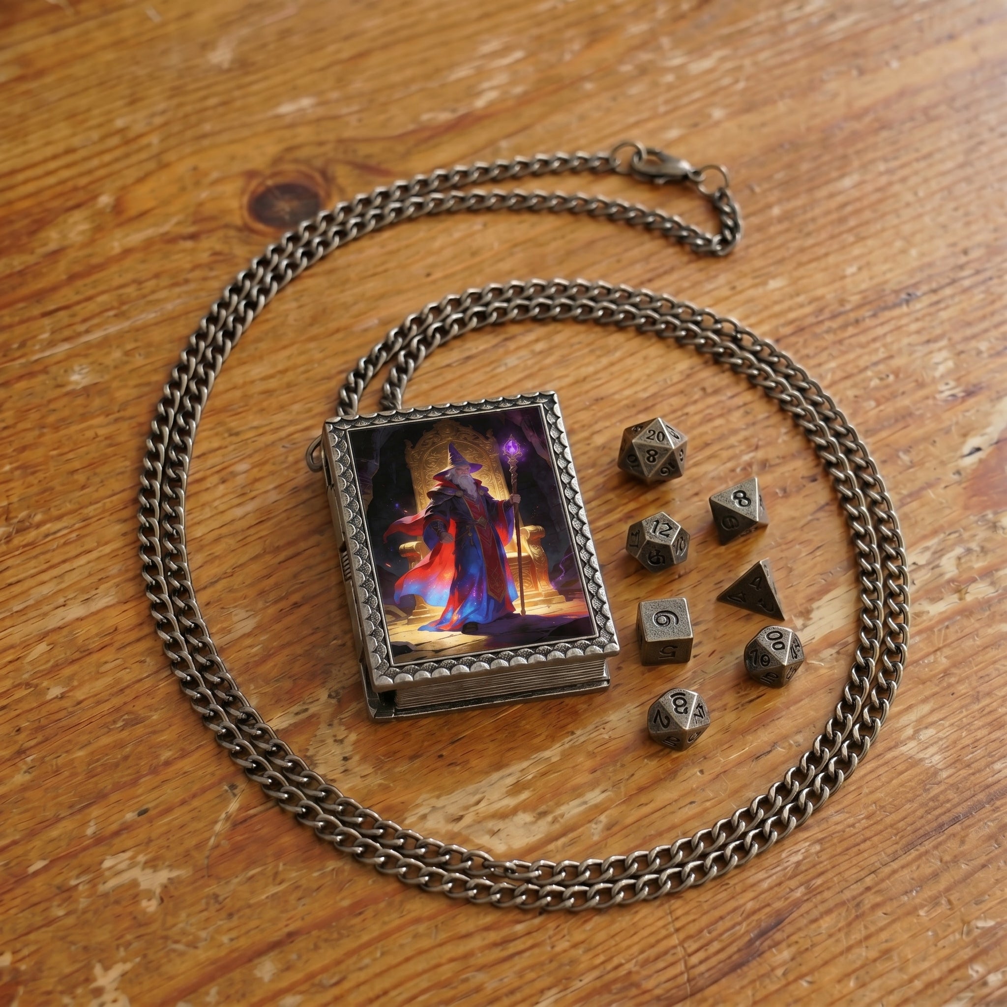 Arcane Wizard Dice Necklace